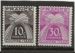 FRANCE ANNEE 1943-46 TAXE  Y.T N67-68 neuf**   