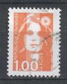 FRANCE - 1990 - Yt n 2620 - Ob - Marianne du Bicentenaire 1F orange