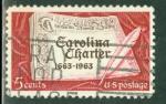 tats-Unis 1963 Y&T 744 oblitr Charte de las Caroline