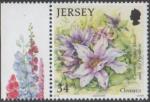 Jersey 2007 -Fleur:Clmatite 'Nelly Moser' & 'The President'- YT 1346/SG 1320 **