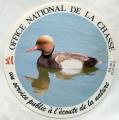 Autocollant Office National de la Chasse Nette Rousse ( Canard plongeur )