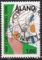 aland (finlande) - n 15  obliter - 1986
