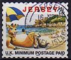 Jersey 1999 -"Lillie" la vache sur la plage - YT 918D  (copyright aprs date)