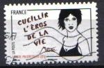 TIMBRE FRANCE 2011 YT AA 549 Carnet Femmes Miss Tic Cueillir l'ros de la vie 