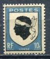 Timbre FRANCE 1946   Neuf **  N 755A 755 A  Y&T Armoiries Provinces Corse
