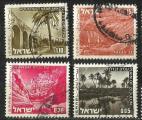 Isral 1971  1975; 4 timbres paysages