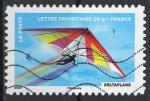 France 2013; Y&T n aa893; lettre prioritaire 20g, fte de l'air, deltaplane