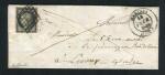 Rare lettre de Marines pour Lisieux ( Seine & Oise 1849 ) avec un n° 3