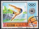 RAS AL KHAIMA N PA 35 (B) o Y&T 1970 Jeux Olympiques Munich 72 (Pllongeon)