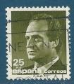 Espagne N2708 Juan Carlos 1er 25p olive fonc oblitr