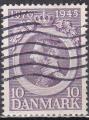 DANEMARK N 298 de 1945 oblitr