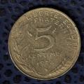 France 1978 Pice de Monnaie 5 centimes de Franc Marianne Henri Lagriffoul SU