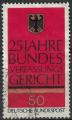 Allemagne 1976 Bundesverfassungsgericht 25 ans Cour constitutionnelle fdrale S