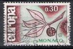 Monaco 1965; Y&T n 675; 0,30F Europa, vert & lilas-brun