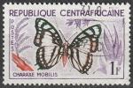 Timbre oblitr n 5(Yvert) Centrafrique 1960 - Papillon