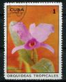 Timbre de CUBA 1971  Obl  N 1499  Y&T   Orchides 