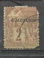 Guadeloupe  "1891"  Scott No. 15  (O)  3e choix