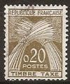 France - taxe n 92  obliter - 1960