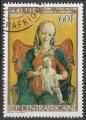 Timbre oblitr n 488(Yvert) Centrafrique 1981 - Nol, tableau religieux
