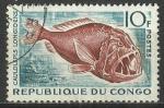 Congo 1961; Y&T n 143 *; 1,00F faune, poisson