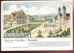 CPM Suisse Lithographie? EINSIEDELN Hotel Dre Knige Htel des Trois Rois