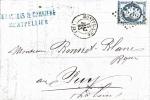 FRANCE - Lettre de 1863 avec Yt n22 - MONTPELLIER => LE PUY