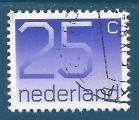 Pays-Bas N1043 Centenaire des timbres  chiffres 25c violet oblitr