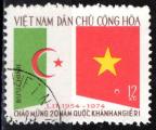 Vietnam du Nord 1975; Y&T n 870, 12 xu, 20e anniv. de la Rpublique Algrienne