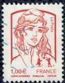 France 2013 Oblitr Marianne De La Jeunesse Ciappa et Kawena 1 euro Y&T 4770