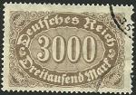 Alemania 1922.- Cifras y Trabajo. Y&T 189. Scott 206. Michel 254b.