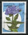 Timbre Rpublique du CONGO  1993  Obl  N  983  Y&T  Fleurs