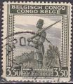 CONGO BELGE N 242 de 1942 oblitr