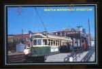 CPM  anime Etats Unis SEATTLE Changing directions with Seattle Waterfront Streetcar, Tramway changement de direction