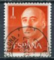 Timbre ESPAGNE 1955 - 58  Obl  N 864  Y&T   Personnages  