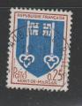 France timbre n 1469  ob anne 1966 Armoiries :  Mont de Marsan