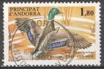 Andorre Fr. 1985; Y&T n 342; 1,80F, faune, oiseau, canard colvert