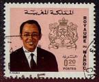 Timbre oblitr n 660(Yvert) Maroc 1973 - Roi Hassan II