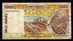 Afrique De l'Ouest Cte d'Ivoire 1999 billet occasion VF 1000 francs pick 111i