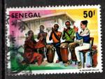 Sngal 1980; Y&T n 527; 50F, centre africain Mudra, orchestre