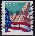 -U.A/U.S.A 1999 - Drapeau en ville/Flag over city, Roul/Coil- YT 2857/Sc 3281 