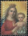 Slovaquie 2022 Peinture La Vierge et l'Enfant Peter Michal Bohun Y&T SK 866 SU