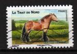 France Y&T N 816 -  les chevaux - le trait du nord