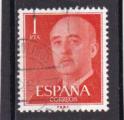 Timbre Espagne / Oblitr / 1955 / Y&T N864 / Gnral Franco.