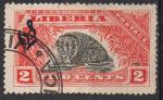Liberia 1918; Y&T 141; 2c, faune, civette musque