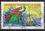 France 2005; Y&T n 3791; 0,53 roman de Jules Verne, voyage au centre de...