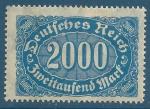 Allemagne N188 2000m bleu neuf avec charnire