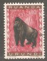 Ruanda Urundi - Scott 137  gorilla