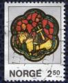Norvge 1986 Oblitr rond Used Stamp Vitrail Guerrier  cheval
