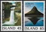 ISLANDE - 1977 - Yt n 475/76 - N** - EUROPA ; paysages