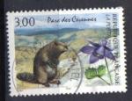 FRANCE 1996 - YT2997 - PARC DES CEVENNES  marmottes et ancolies  animaux  fleurs